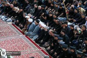 مراسم اذن عزای محرم در حرم مطهر رضوی