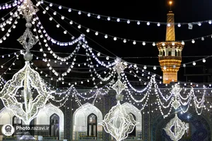 حال و هوای حرم مطهر رضوی در شب عید غدیر