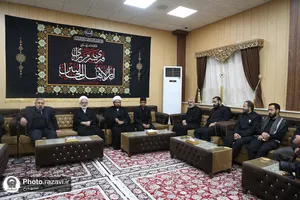 دیدار تولیت حرم امامین عسکریین با مسئولین مواکب اعتاب در سامرا