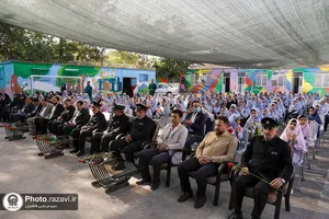 حضور خدام حرم مطهر رضوی در مراسم آغاز سال تحصیلی