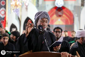 عزاداری هیأت مذهبی استان خوزستان در حسینیه حرم