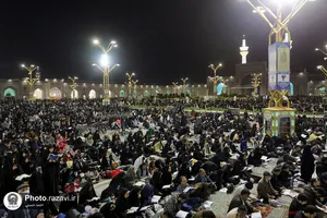 مراسم احیا شب نوزدهم ماه مبارک رمضان در حرم مطهر رضوی - 1