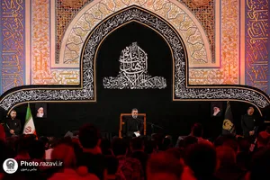 مراسم عزاداری روضه خورشید در حرم مطهر رضوی