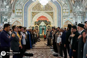 حال و هوای حرم مطهر رضوی در شب شهادت حضرت معصومه(س)