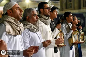 استقبال از ماه مبارک رمضان در حرم مطهر رضوی