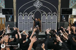 عزاداری نوجوانان در هفتمین روز شهادت امام حسین علیه السلام