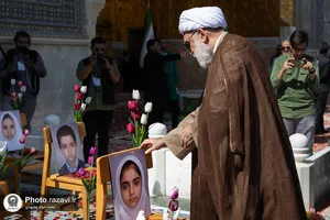 آیین آغاز سال تحصیلی مدارس در حرم مطهر رضوی