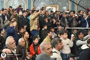 مراسم استقبال از ماه مبارک رمضان در حرم مطهر رضوی