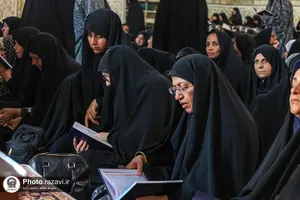 مراسم عزاداری ویژه بانوان در حرم مطهر رضوی