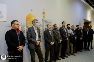 بازدید کارکنان و خدام حرم مطهر رضوی از نمایشگاه رواق خدمت