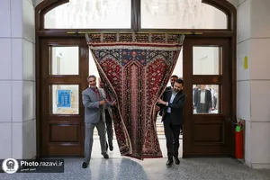 رونمایی از قالی نفیس افشاری در موزه حرم مطهر رضوی