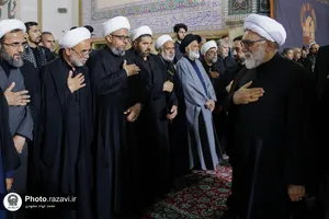 آیین خطبه خوانی شب شهادت امام رضا علیه السلام در حرم مطهر رضوی - 3