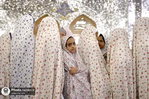 جشن تکلیف دوهزار نفری دختران مشهدی-1