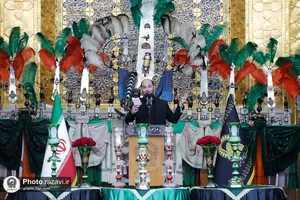 آیین اذن عزای ماه محرم در حرم مطهر رضوی-2