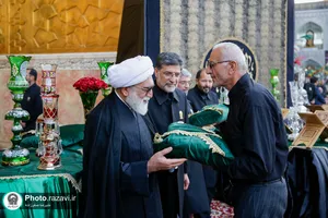 آیین اذن عزای ماه محرم در حرم مطهر رضوی-1