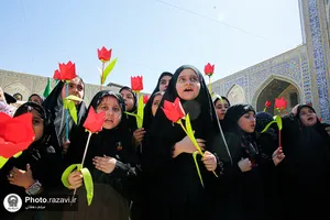 عزاداری هیئت کودکان در حرم مطهر رضوی