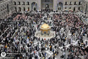 حال و هوای حرم مطهر رضوی در ایام میلاد امام حسن مجتبی علیه&zwnj;السلام