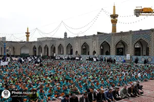 مراسم اذن خدمت و تشرف نیروهای خدمات شهری به حرم مطهر رضوی