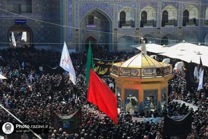 عزاداری روز شهادت امام رضا علیه&zwnj;السلام در حرم مطهر رضوی