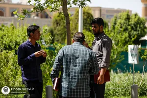 خدمت خادمیاران استان هرمزگان در حرم مطهر رضوی