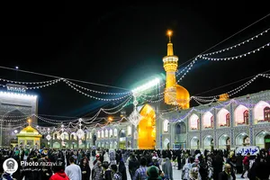 حال و هوای حرم مطهر رضوی در شب میلاد امام حسن مجتبی علیه السلام