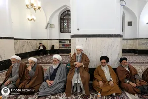 مجلس ترحیم آیت الله امامی کاشانی در حرم مطهر رضوی