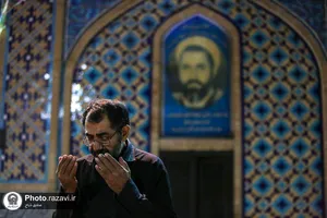 عزاداری شب اربعین حسینی در آرامگاه خواجه ربیع مشهد