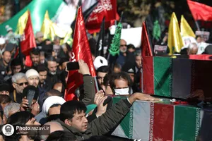 تشییع پیکر شهدای گمنام در مشهد