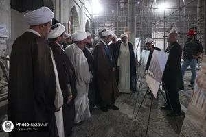 بازدید مدیران حوزه نمایندگی ولی&zwnj;فقیه در وزارت جهاد کشاورزی از بخش&zwnj;های مختلف حرم امام رضا علیه&zwnj;السلام