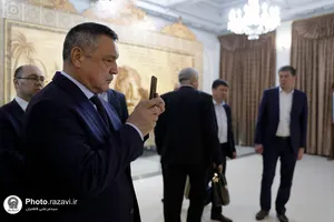 تشرف رئیس مجلس قانون&zwnj;گذاری ازبکستان به حرم مطهر رضوی