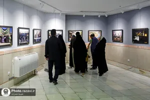 افتتاح نمایشگاه عکس مهر محرم در حرم مطهر رضوی