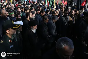 تشییع پیکر شهدای گمنام در مشهد
