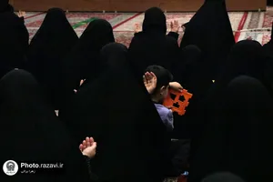 عزاداری شهادت حضرت زهرا(س) در باغ اردوگاه خاتون