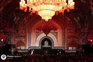 مراسم عزاداری روضه خورشید در حرم مطهر رضوی