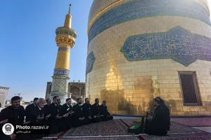 آیین تعویض پوش ضریح و پرچم گنبد منور رضوی-2