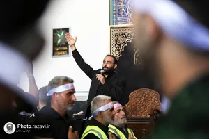 هیئت عزاداران استان گلستان در حسینیه حرم