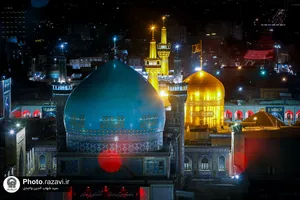 آیین خطبه&zwnj;خوانی شب شهادت امام رضا (ع) در حرم مطهر رضوی