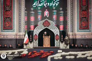 آئین خطبه&zwnj;خوانی شب عاشورا در حرم مطهر رضوی