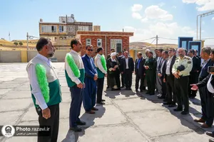 آیین افتتاح مدرسه امام رضا علیه&zwnj;السلام در جوانرود کرمانشاه