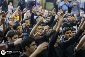عزاداری نوجوانان در هفتمین روز شهادت امام حسین علیه السلام