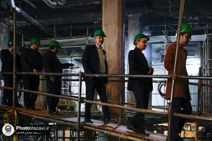 بازدید مسئولین حراست از پروژه های عمرانی