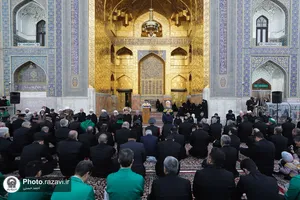 بزرگداشت آیت الله واعظ طبسی در حرم مطهر رضوی