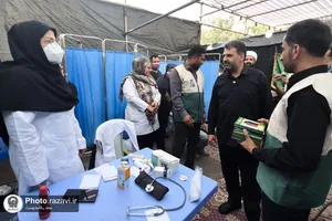 بازدید رئیس مرکز خادمیاری بنیاد کرامت رضوی از مواکب دهه آخر صفر
