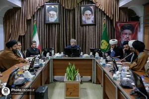 دیدار اعضای مجمع فعالین رسانه حوزه علمیه خراسان با مدیر عالی حرم مطهر رضوی