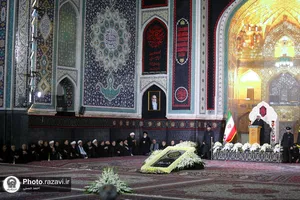 آیین خطبه&zwnj;خوانی شب شهادت امام رضا (ع) در حرم مطهر رضوی