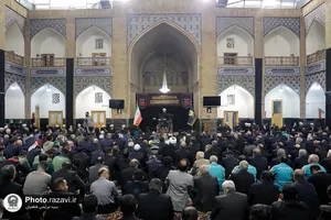 عزاداری روز شهادت امام صادق علیه&zwnj;السلام در حرم مطهر رضوی