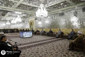 دیدار اعضای دبیرخانه شورای امر به معروف و نهی از منکر حرم با تولیت آستان قدس رضوی