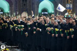 آیین خطبه&zwnj;خوانی شب میلاد امام رضا(علیه&zwnj;السلام) در حرم مطهر رضوی - 2