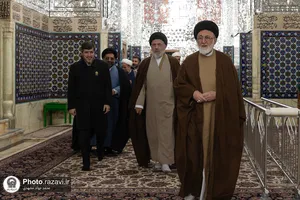 غبارروبی ضریح منور رضوی