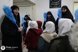 جشن عبادت دختران روستای گوارشک در حرم مطهر رضوی